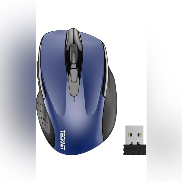🆕 TECKNET Navy Wireless Mouse - Picture 1 of 9